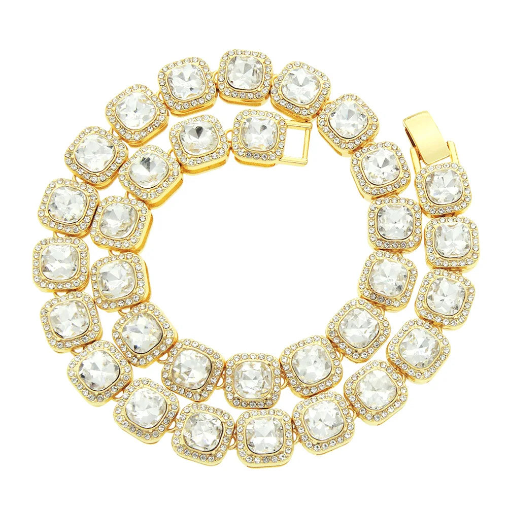 Ice Chain Necklace Bracelet For Men Women