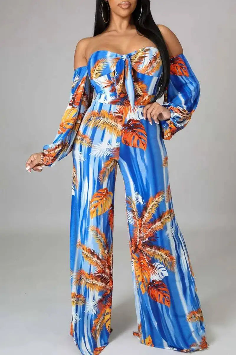 Women's Jumpsuit One-piece Collar Wide Leg Pants