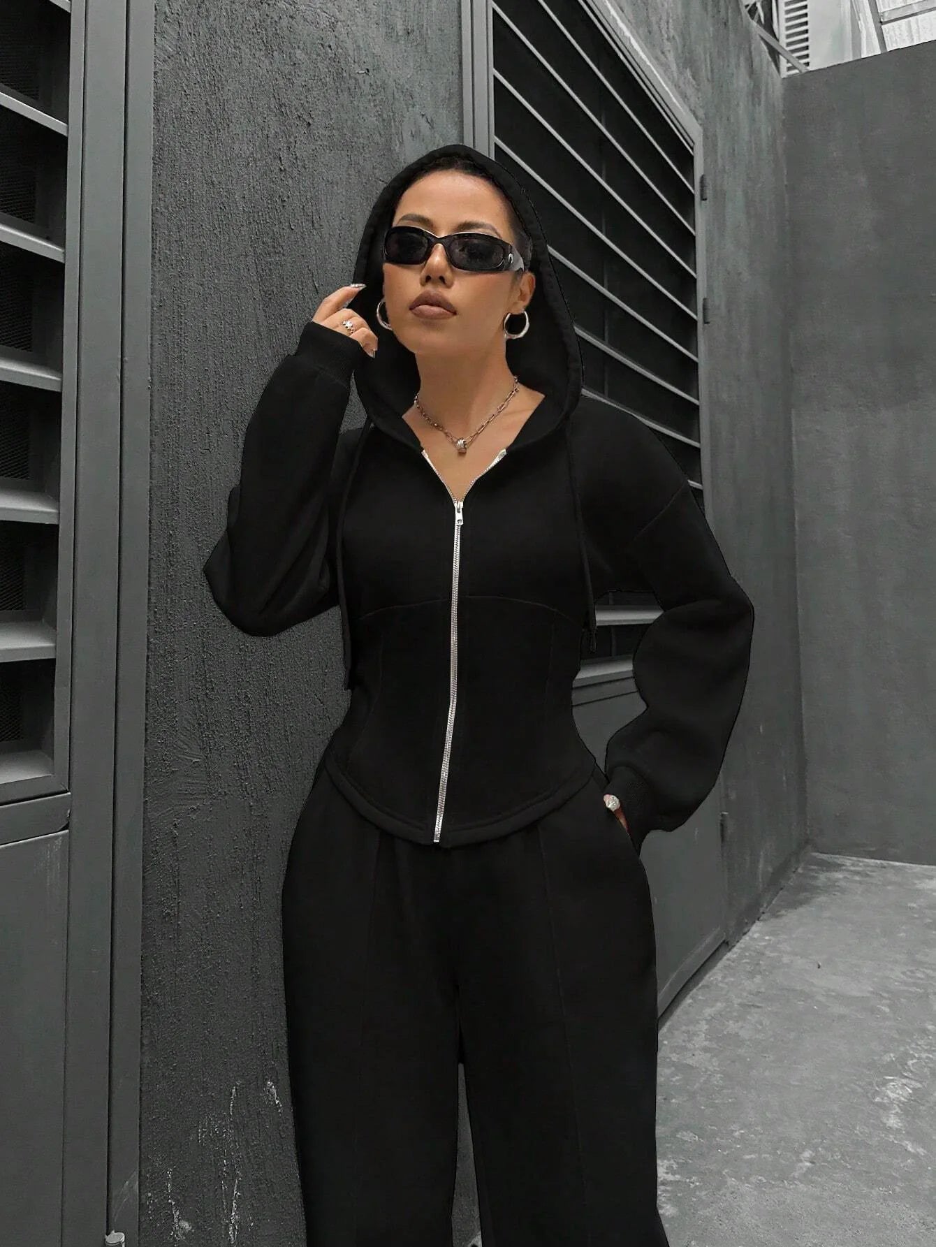 Sweatshirt Two-piece Set Women's Casual Sports Suit