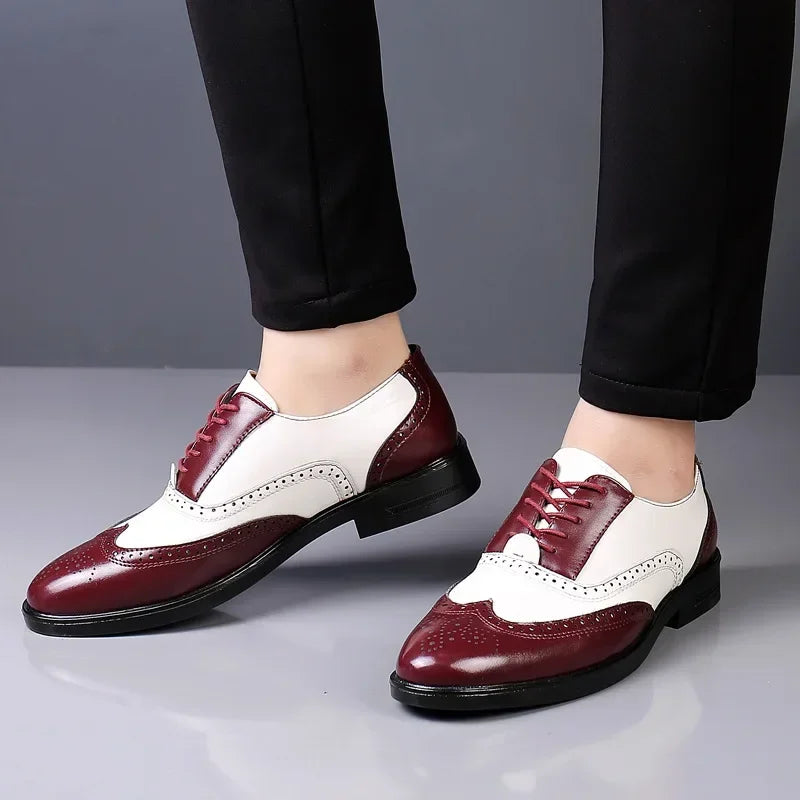 Classic Men Dress Shoes Lace Up Shoes