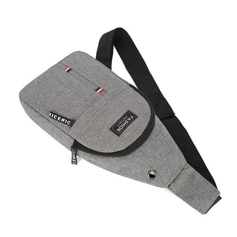 Men's Chest Bags Casual Waist Bags Small Short Trip Travel Carry Bags