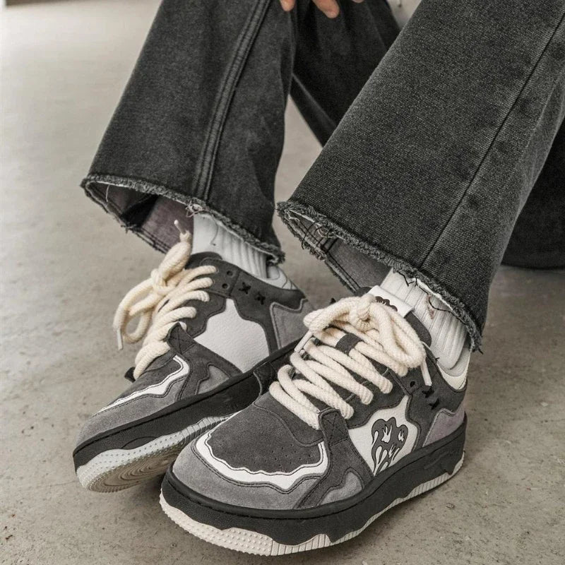 Women Sneakers Flame Mixed Color Shoes