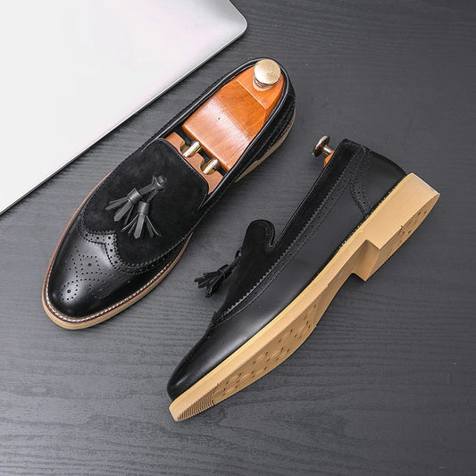 Men Business Dress Casual  Shoes Slip-on Evening Dress shoes