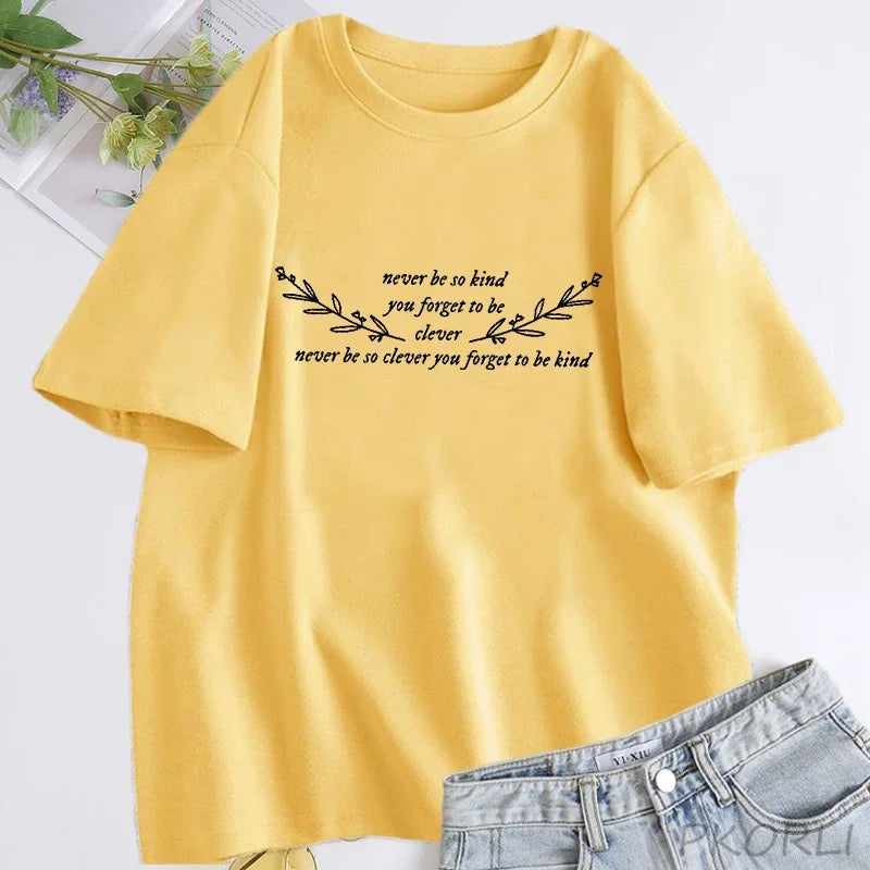 Women's  T Shirt  Cotton Short Sleeve  Streetwear