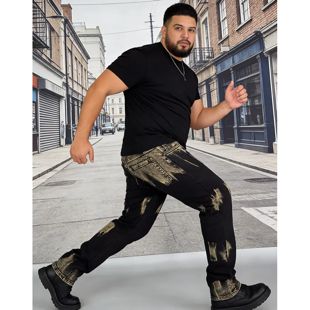 men's jeans, trendy brand, high street, gradient