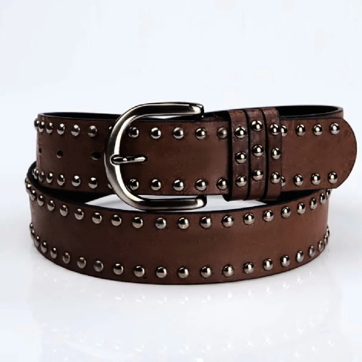Women's Belt, Fashionable Streetwear Belt with Rivet Design
