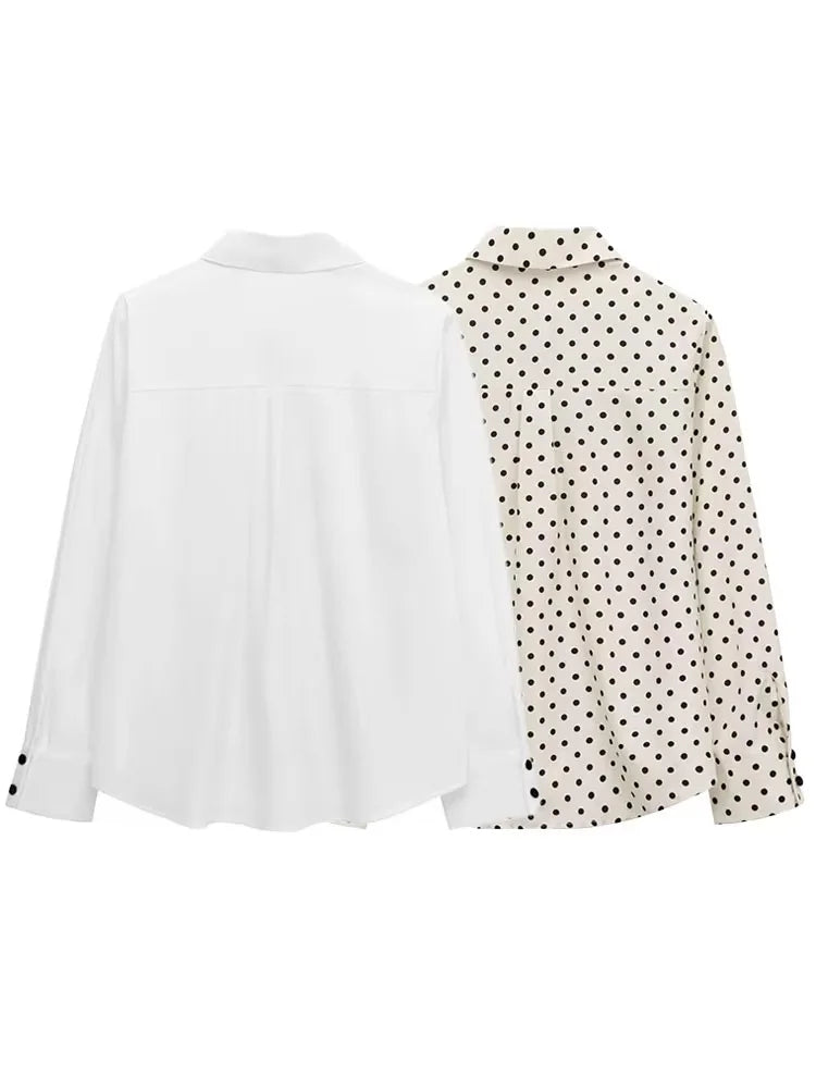 HH Women Fashion Blouses Solid Turn-Down Collar