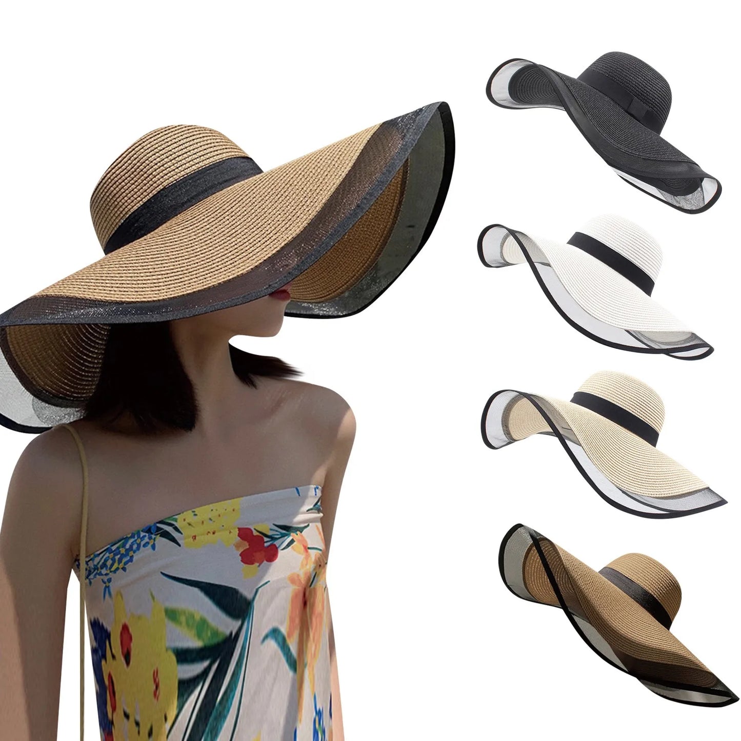 Women'S Vintage Straw Sun Hat