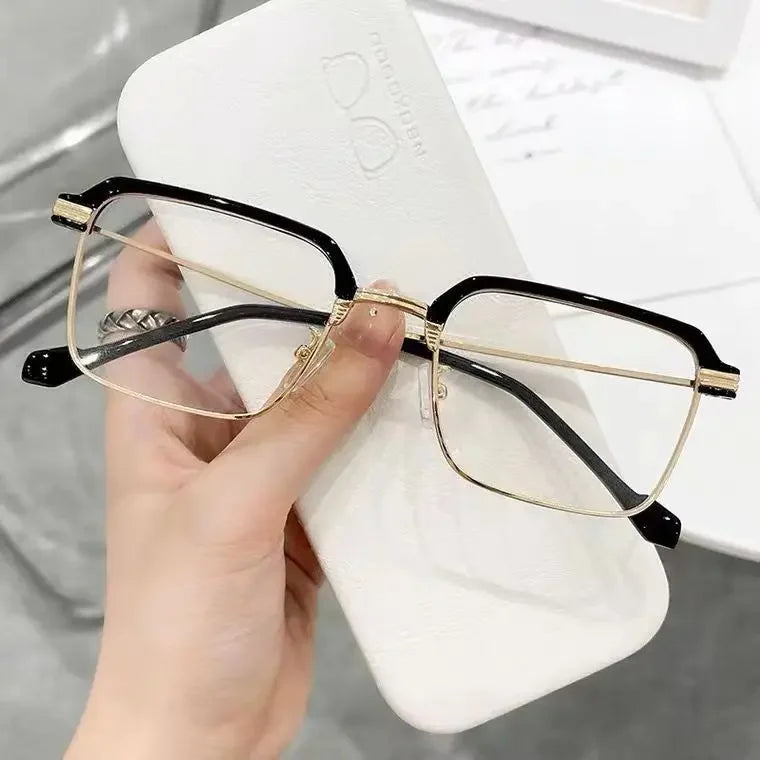 Reading Glasses for Men New Half Frame Fashion Far Sight Hyperopia Eyewear