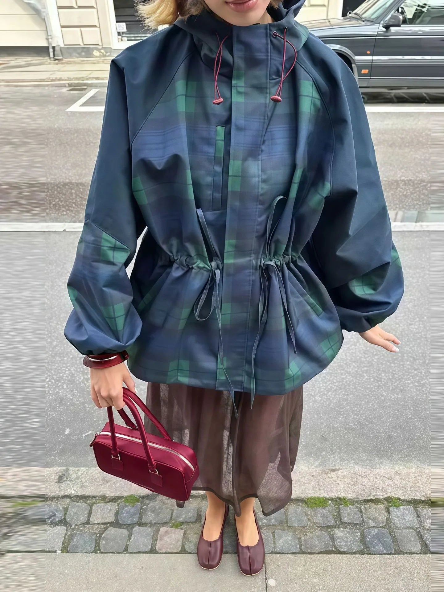 Oversize Loose Stand Collar Coat