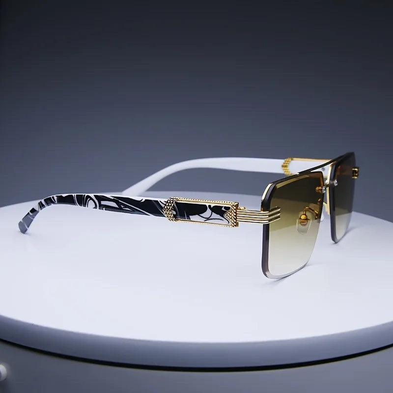 Fashion Rimless Sunglasses Men Women Populare Frameless Sun Glasses