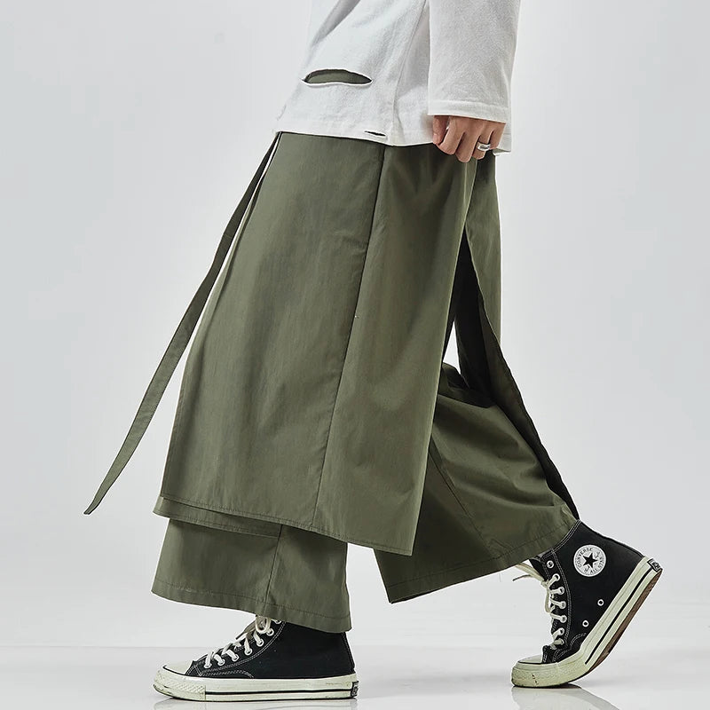 Wide Leg Pants Jogger Pants Patchwork Casual Joggers