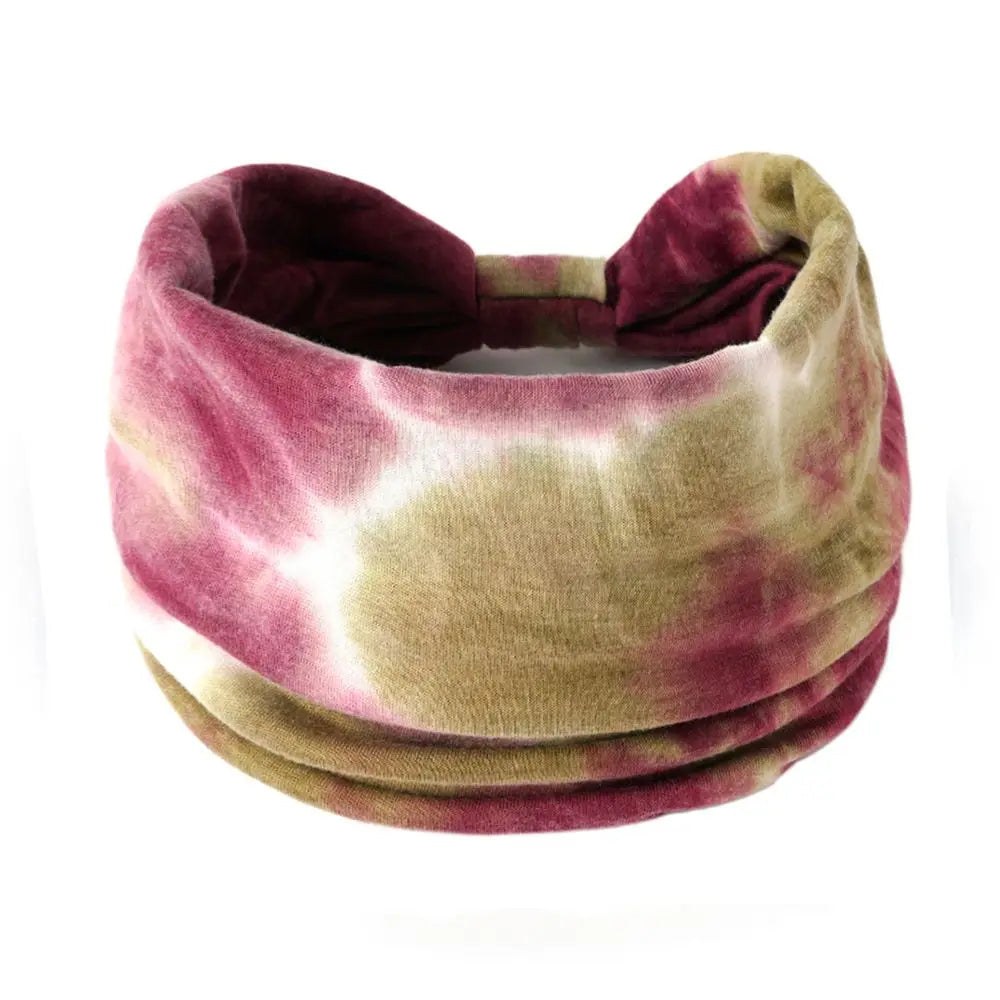 Criss Cross Yoga Twist Turban Wide Knotted Headbands