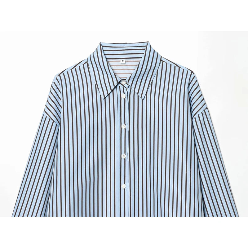 Fashion Blouses Spring Women's Chic Stripes