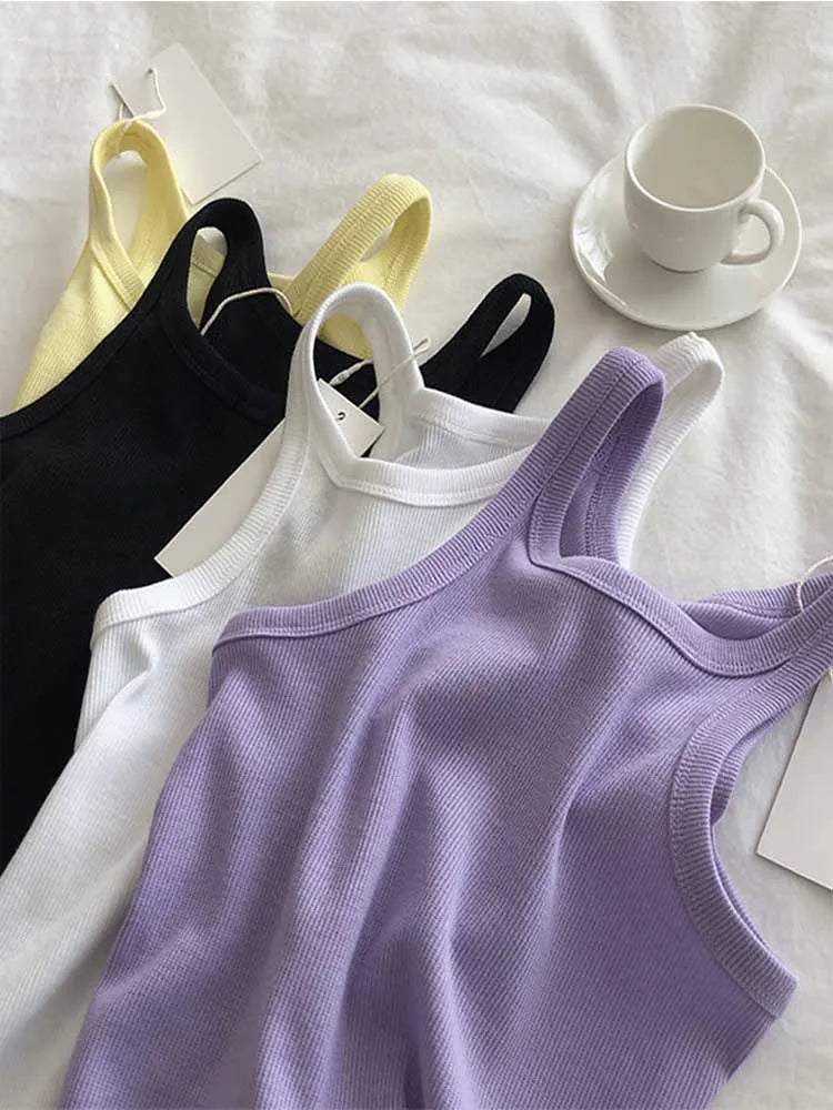 Women Tank Tops Sexy Cropped Top
