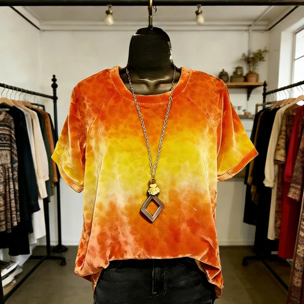 Women T-Shirts Soft Feel Short Sleeve Tops
