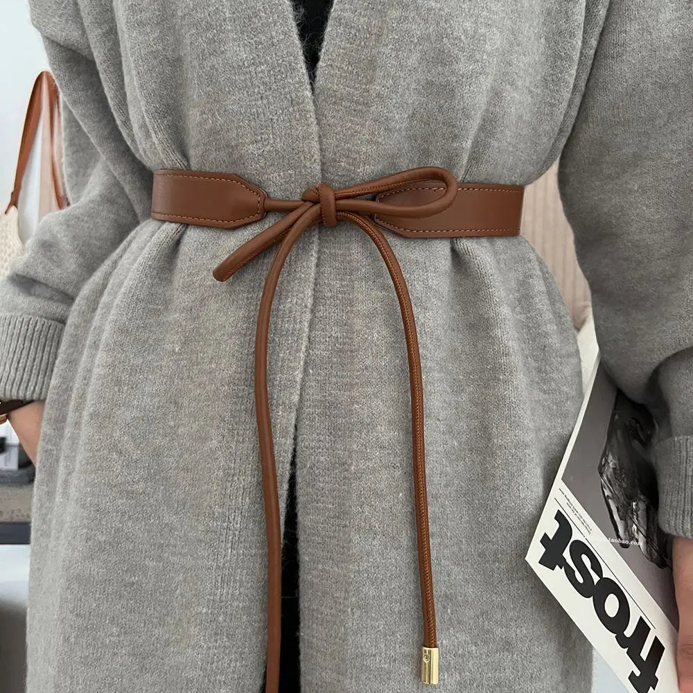 Women's Waist Belt Adjustable Bow