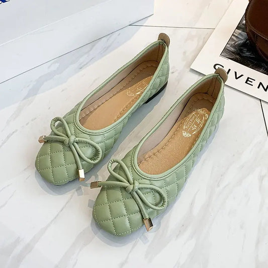 Casual Flats Shoes Women Fashion Pointed Toe  Single Shallow Mouth Loafers