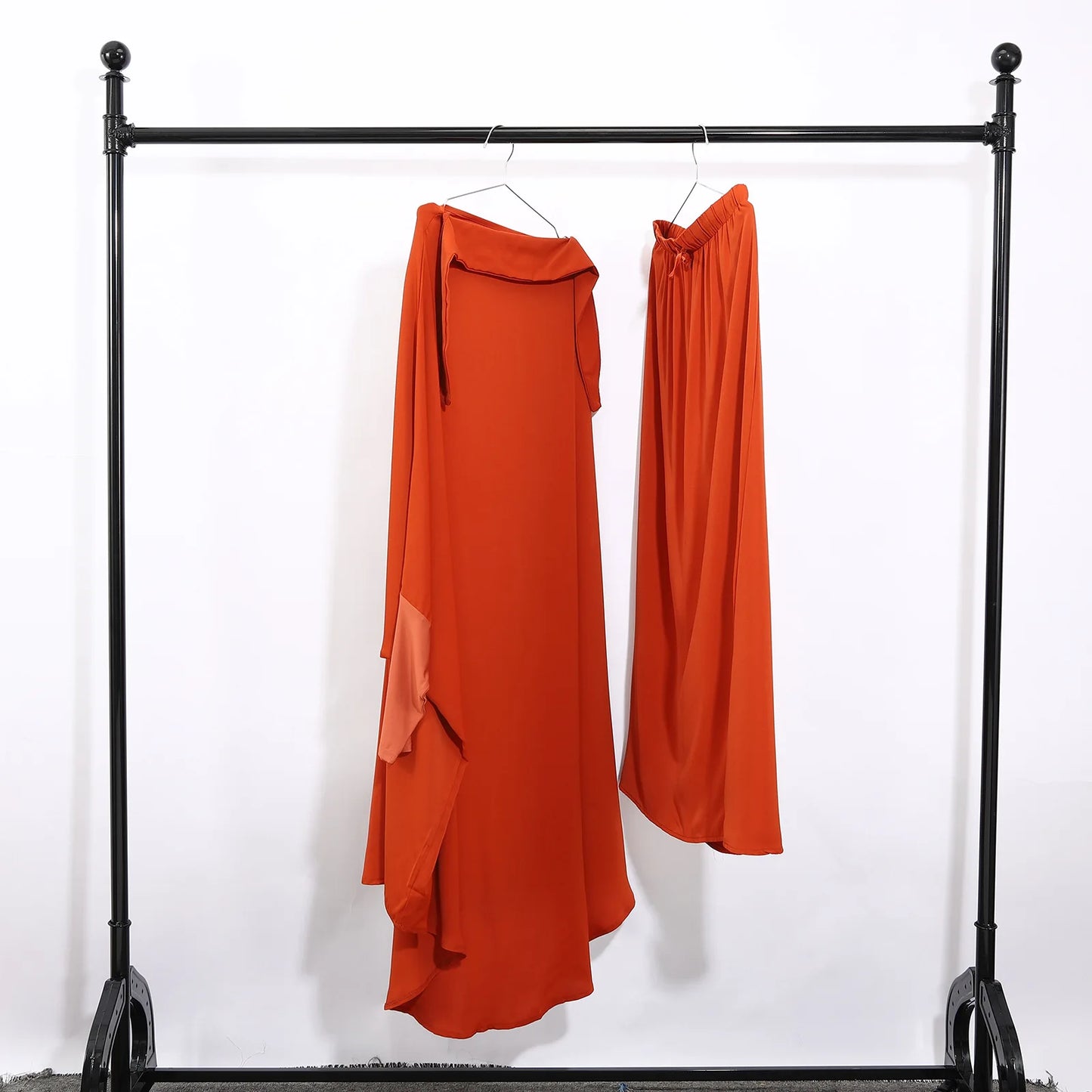 Ramadan Abayas Sets  2 Piece Set Women Hijab Dress Prayer Garment