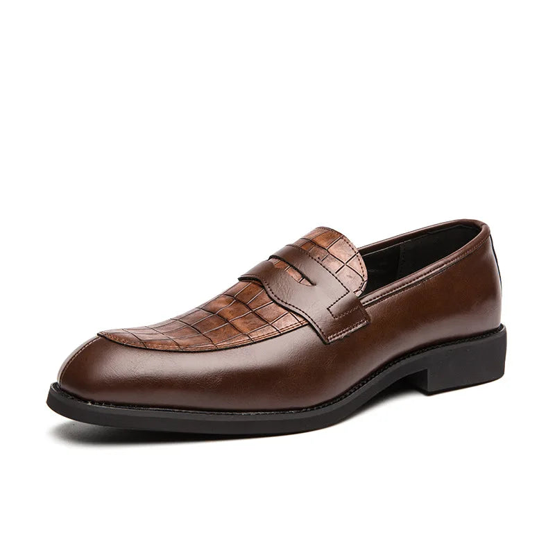 Men Casual Shoes Leather Loafers Office Dress Shoes for Men