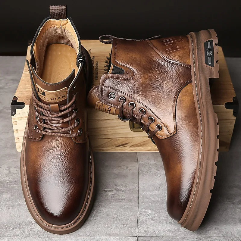 Men's shoes  high top casual boots