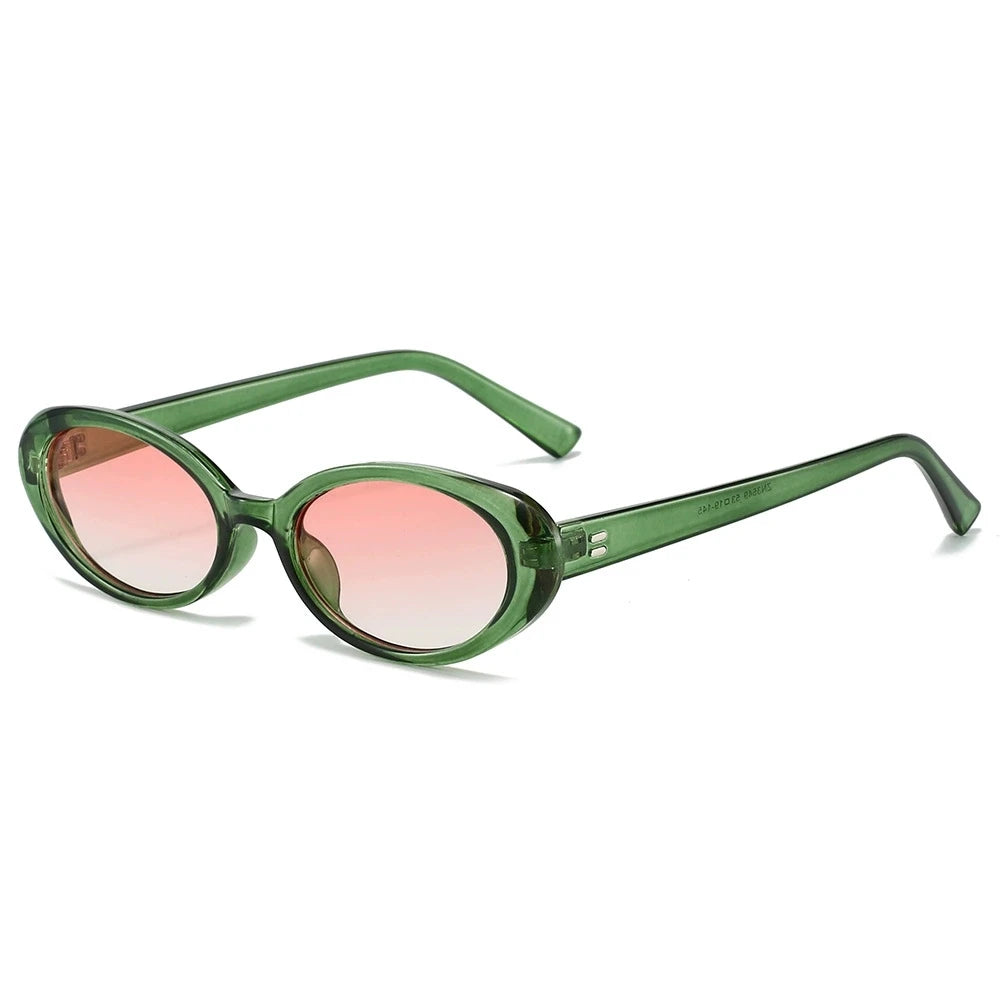 Small Oval Sunglasses for Women Vintage Design Sun glasses