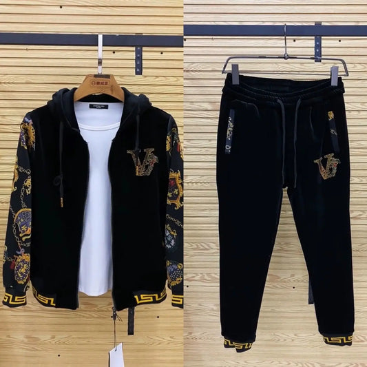 Men's autumn casual two-piece set, new coat