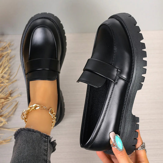 Women Round Toe Single Shoes