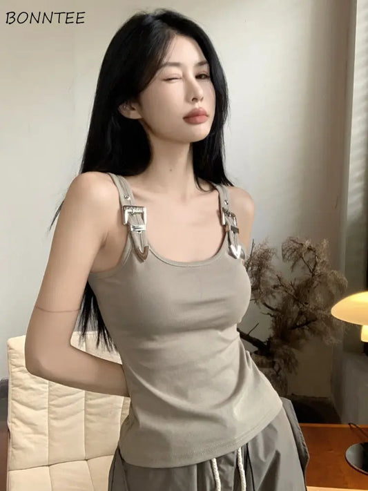 Tanks Women Personality Creativity Casual Lady Sweet Thin