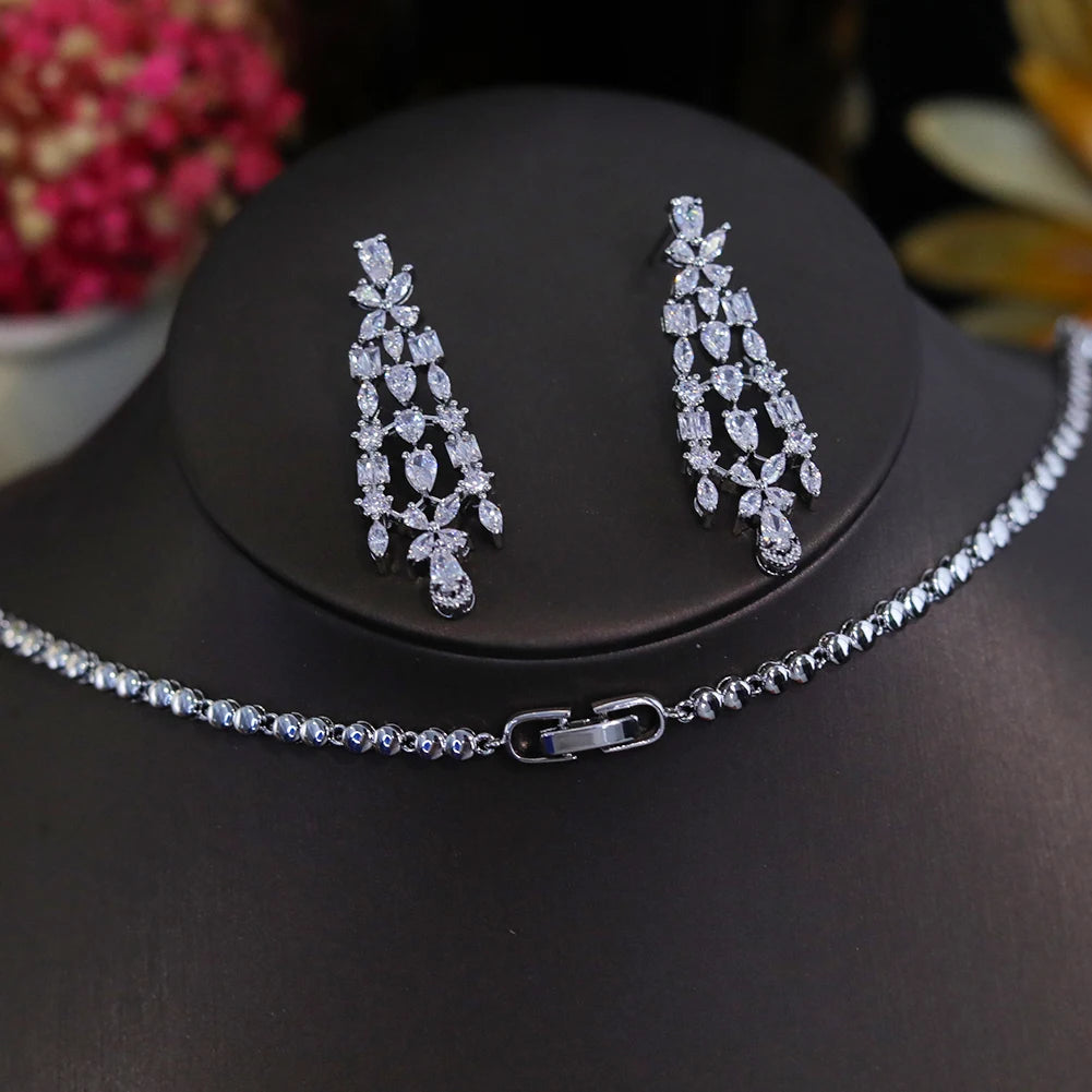 2pcs Women Necklace Earring Women's Jewelry Set