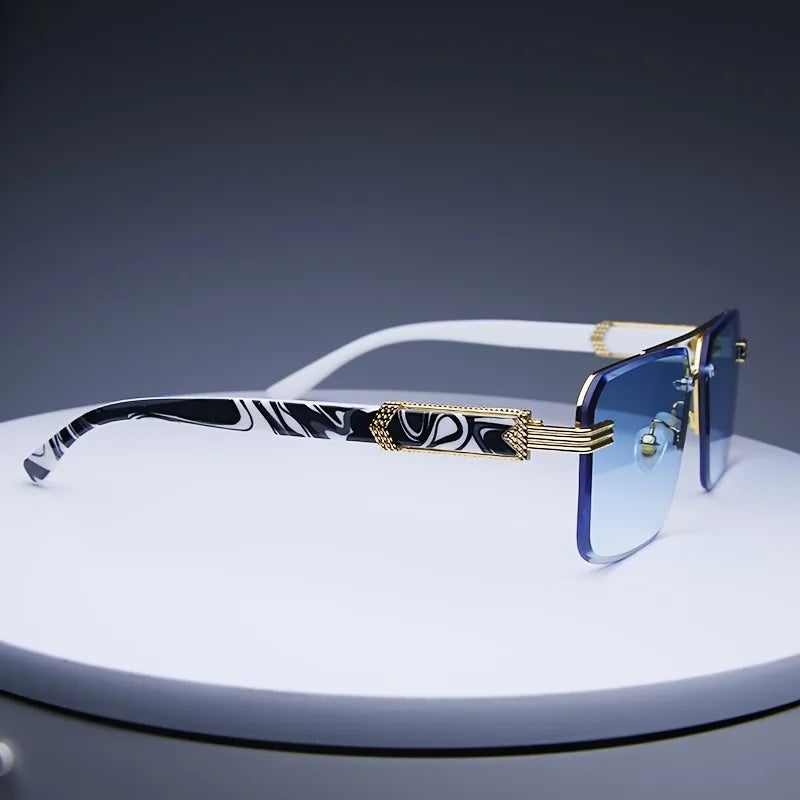 Fashion Rimless Sunglasses Men Women Populare Frameless Sun Glasses