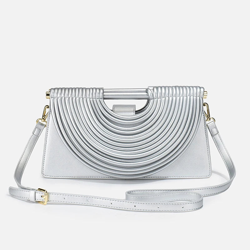 Handbags for Women Gold Luxury Designer Brand Handwoven Noodle Bags