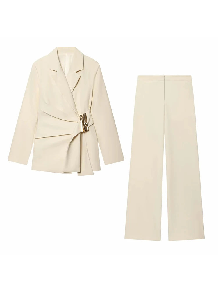 Women Suit Pants Two-Piece Set