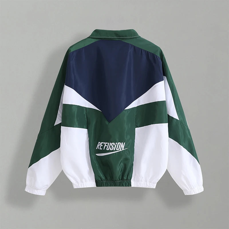 Varsity Jacket Men Patchwork Embroidery Bomber Jacket