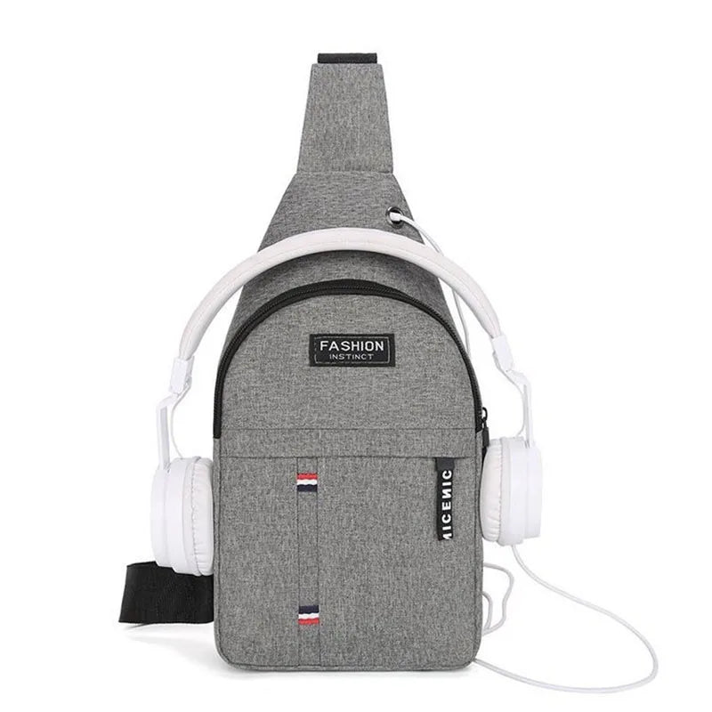 Men's Chest Bags Casual Waist Bags Small Short Trip Travel Carry Bags