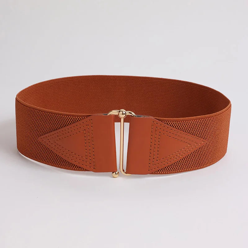 Women's belt with elastic waistband