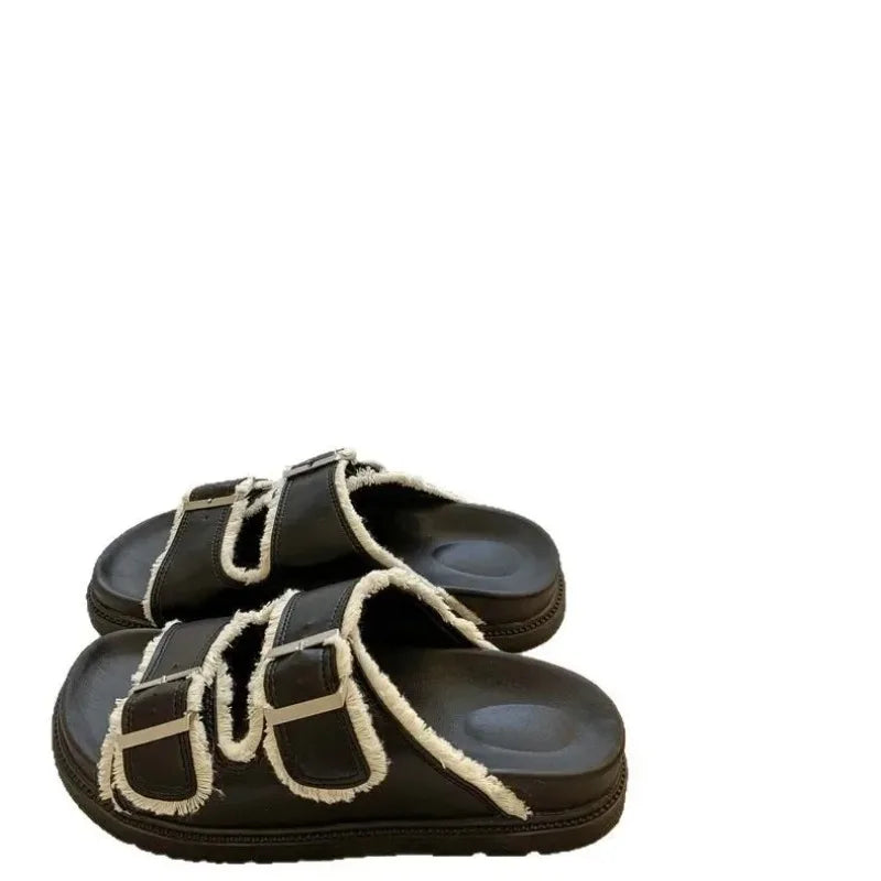 High Quality Female Shoes Ladies Slippers Platform Soft Slides