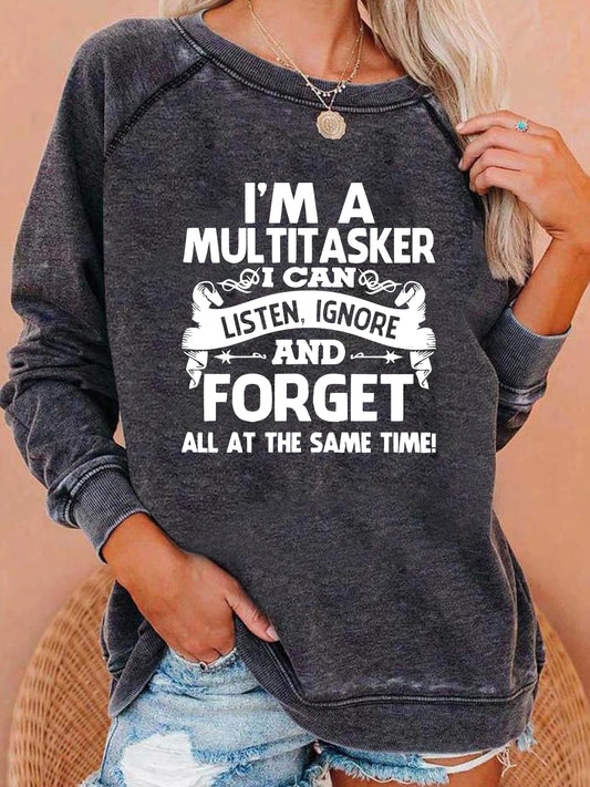 Women Sweatshirt Long Sleeve Casual Crew Neck Top