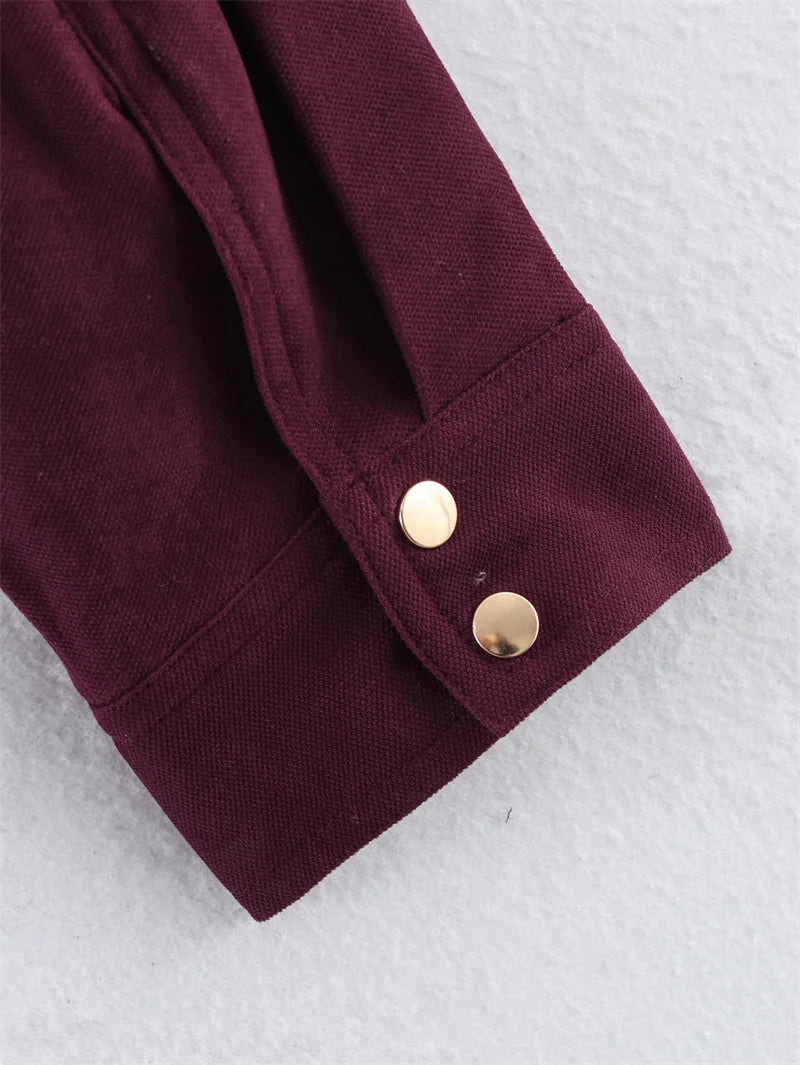 3-Color Loose Zip-up Jacket Casual Chic  Jacket
