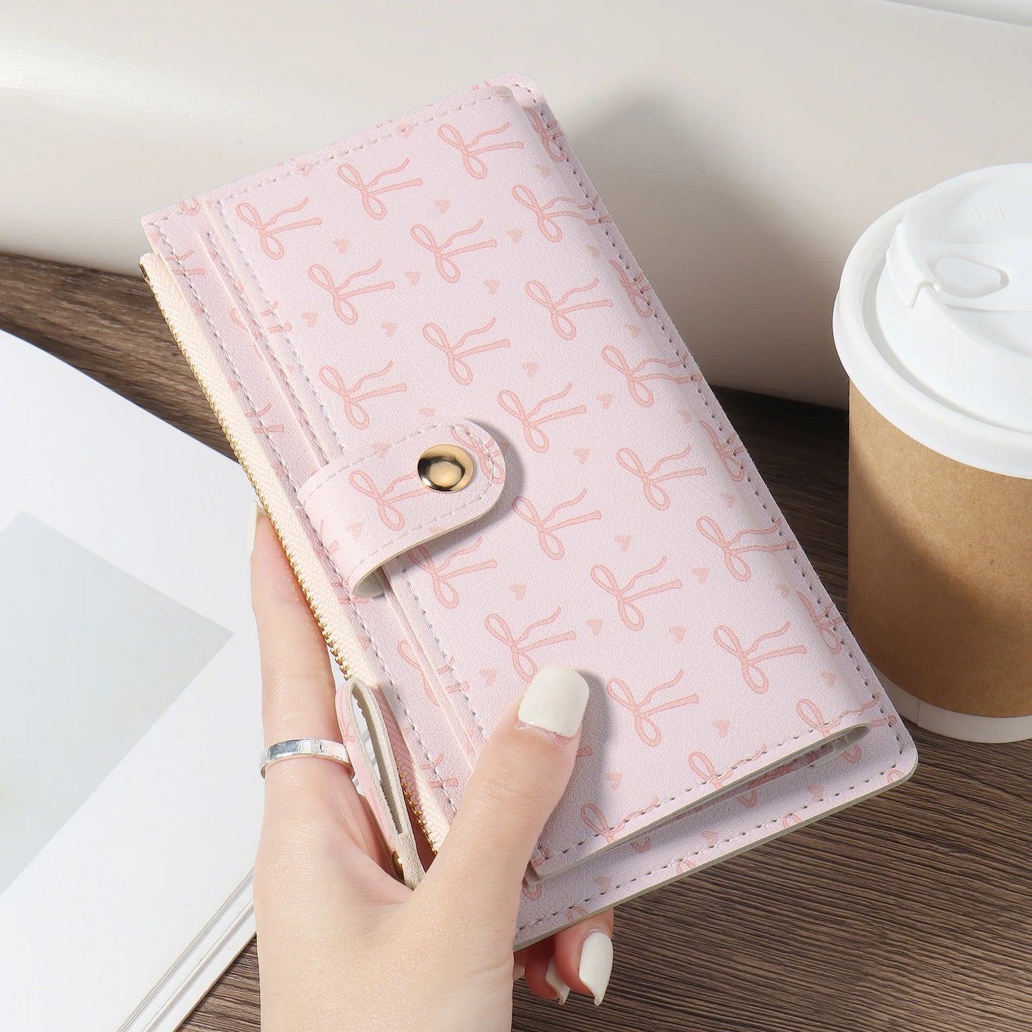 Women's long wallet, coin wallet, multi card slot function wallet
