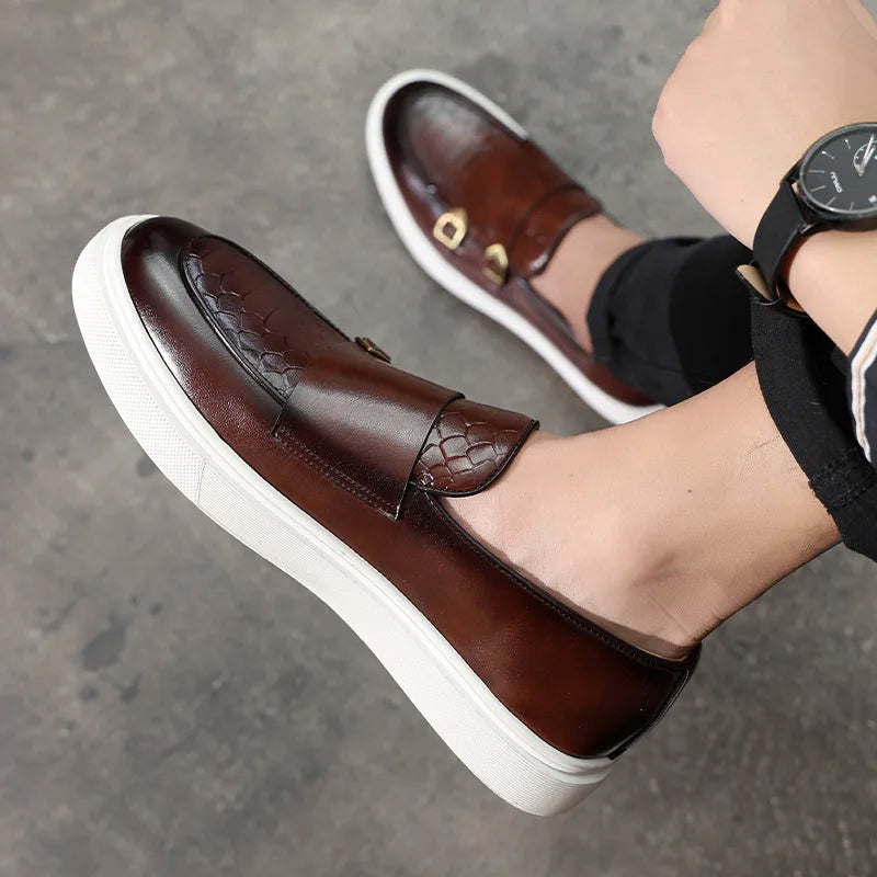 Loafers For Men Leather Casual Driving Shoes
