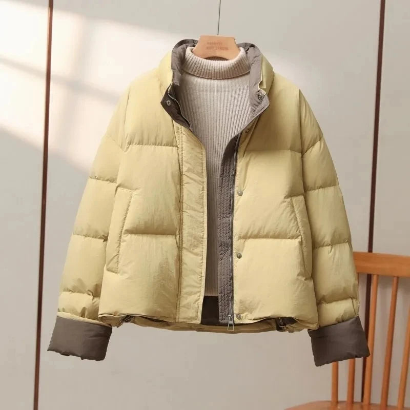 Womens Parkas Crop Puffy Coats  Slim Thick  Streetwear Chic Jacket
