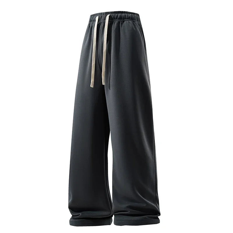 Wide Leg Pant Fashion Sweatpant Elastic High Waist Drawstring