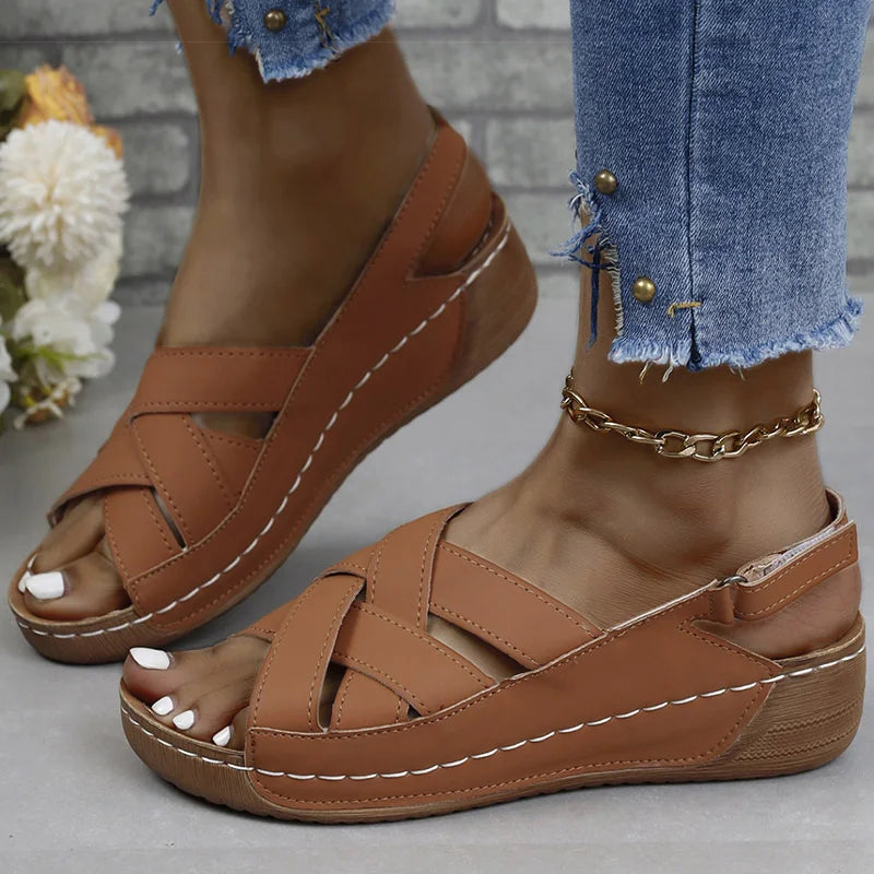 Women's Sandals Casual Heels Lightweight Summer Footwear