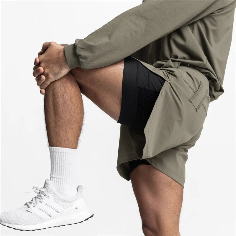 Men's Running Shorts  Fitness Training Gyms Shorts