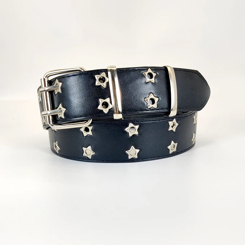 Women's Belt  Large size Double Hole Men Belt