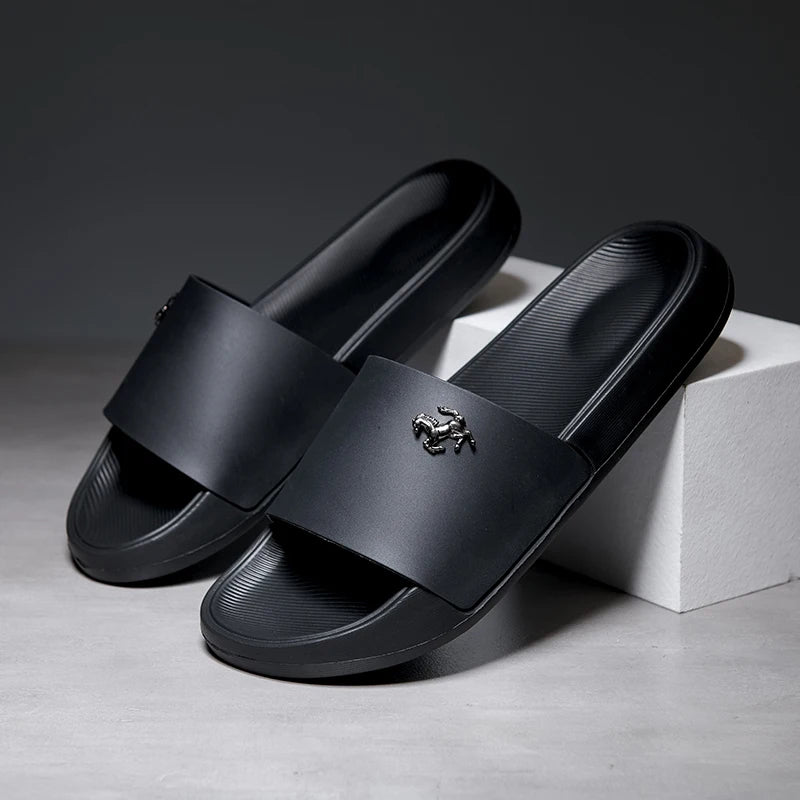 Men's Slide Sandals Soft Comfortable Non-Slip Slippers