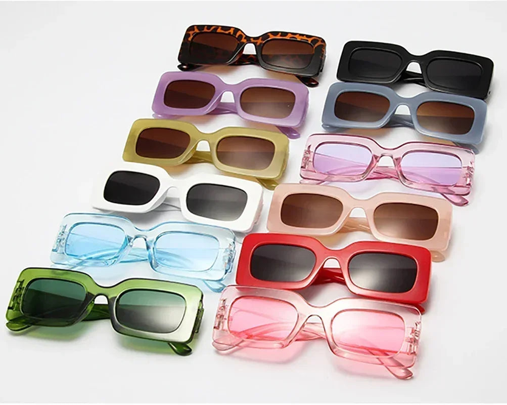 Women's Sunglasses Vintage Rectangle Frame  Glasses