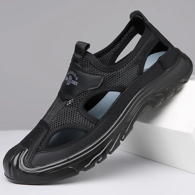 Men Hollow Sandals Antiskid Beach Sandals