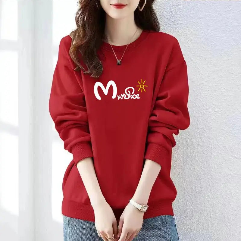 Graphic Sweatshirt For Women Vintage  Pullover Tops Fleece